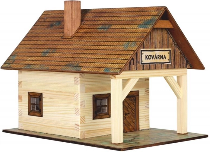 Holz-Klebe-Bausatz Schmiede
