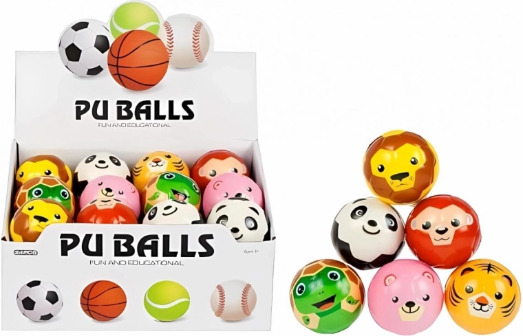 Anti-Stress-Ball Mega Creative mit Tiermotiv – 1 Stück