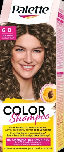 Palette Color Shampoo hellbraun 6-0 50 ml