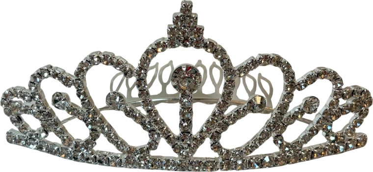 PINK Stirnreif Royal Crown für kleine Prinzessinnen