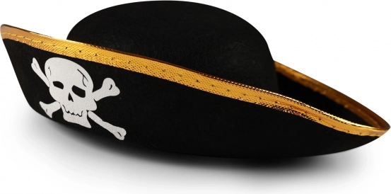 Kinder-Piratenhut mit Totenkopf