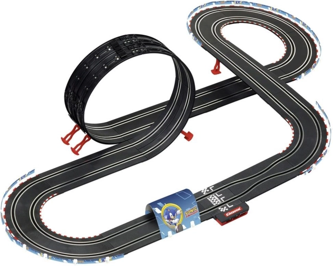 Action-Rennstrecke mit Looping und Viadukt