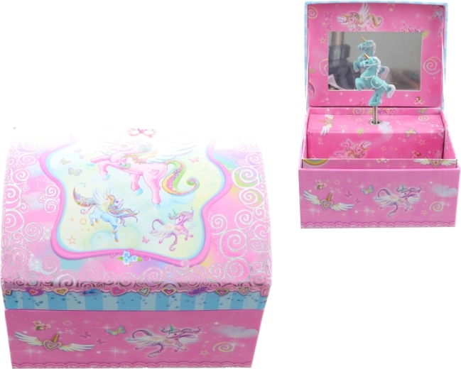 Drehende Ballerina und Melodie mit Aufziehschlüssel