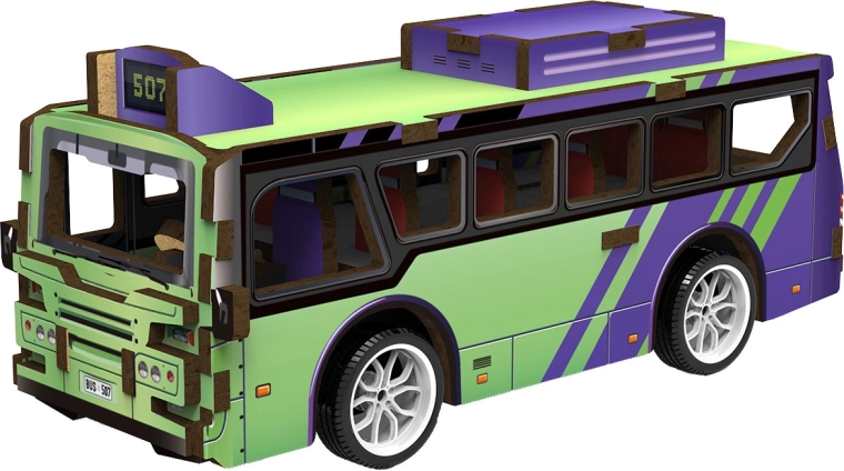 2Kids Toys 3D-Holzpuzzle Bus