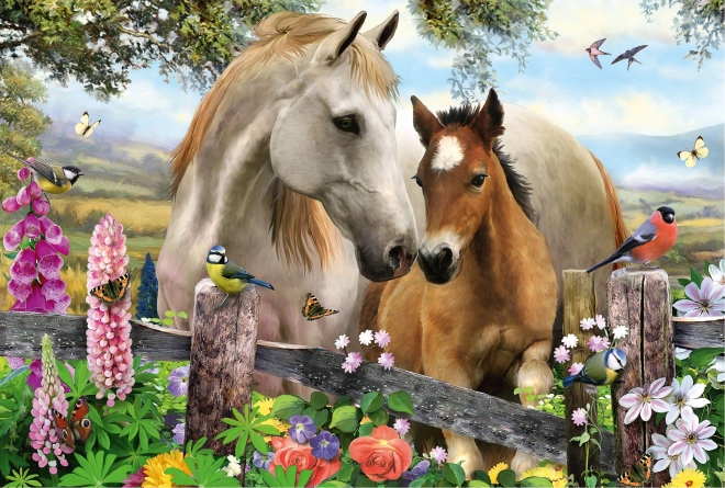 Puzzle Stute und Fohlen 150 Teile
