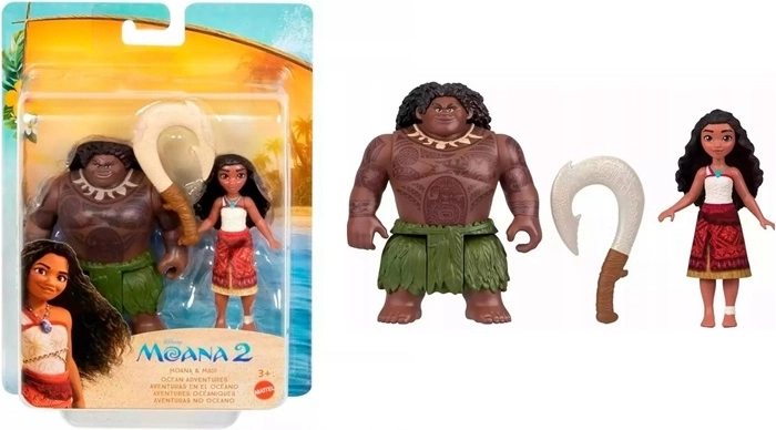 Disney Vaiana 2 Figuren-Set Vaiana und Maui mit magischem Haken