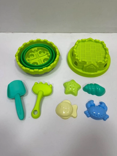 Kinder-Sandspielset mit faltbarem Eimer und Förmchen