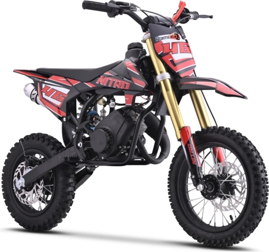 Benzin-Kindermotorrad NITRO 60cc rot