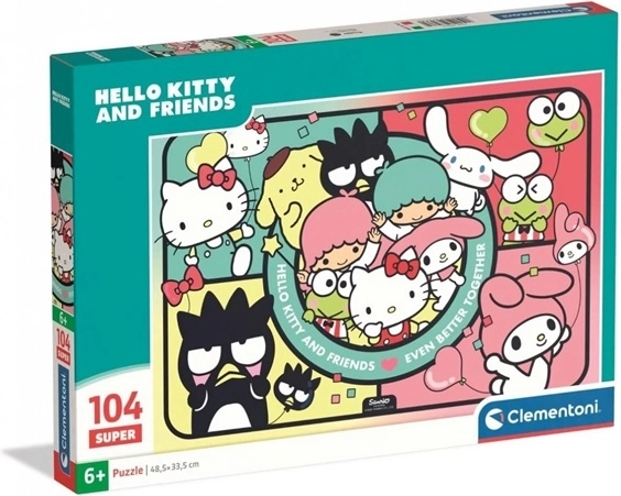 Clementoni SuperColor Puzzle Hello Kitty und Freunde 104 Teile