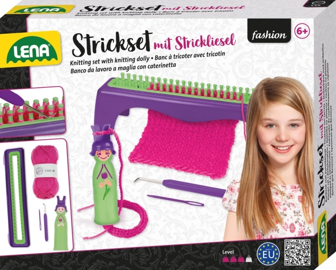 Lena Strickset mit Strickpüppchen