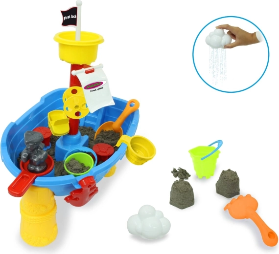 Sand- und Wasserspieltisch Pirat Jack von Jamara (21 Teile)