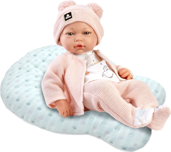 Realistische Babypuppe mit weichem Stoffkörper 36 cm