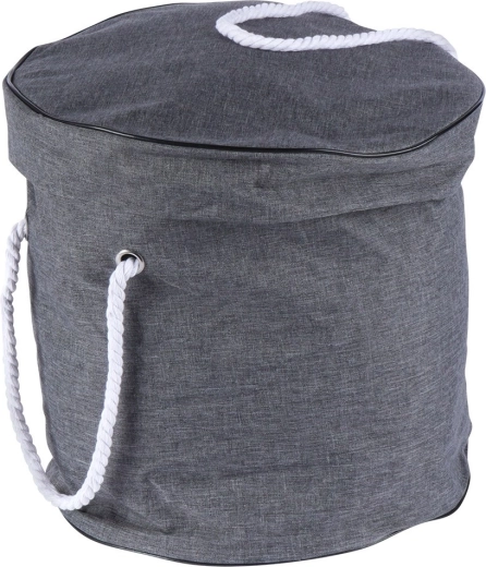 Tragbarer Korb mit Deckel und Kordelgriffen