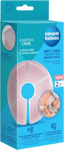Gel-Kompresse für die Brust Hot & Cold 2 Stk Canpol Babies