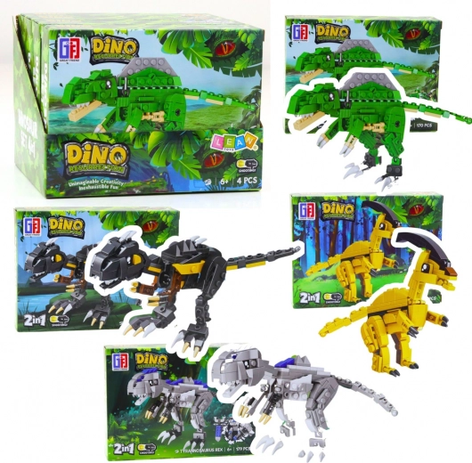 Bausteinset Dinosaurier und Roboter 2-in-1, 153–179 Teile