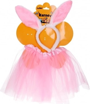 Karneval-Set Rosa Häschen