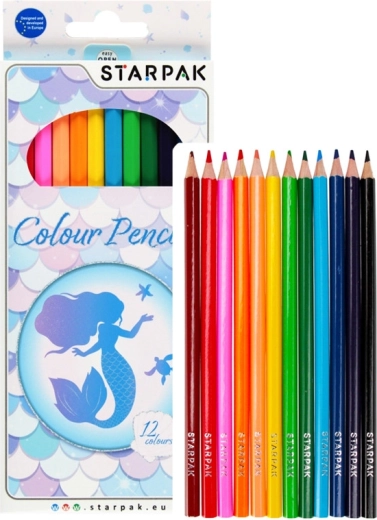 Buntstifte Meerjungfrau – Set mit 12 Farben
