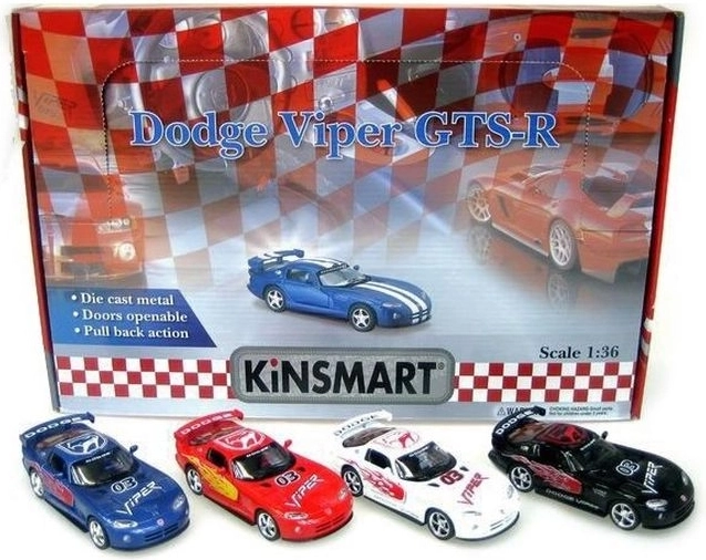 Auto-Modell Dodge Viper 1:36 mit Pull-Back-Antrieb
