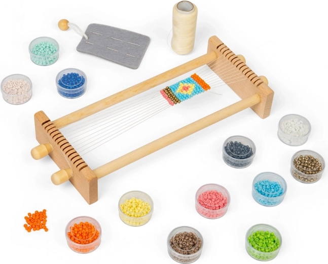 Bigjigs Toys Webstuhl für Kinderperlen