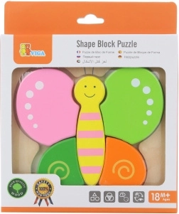 Holz Mini Puzzle Schmetterling für Kinder von Viga