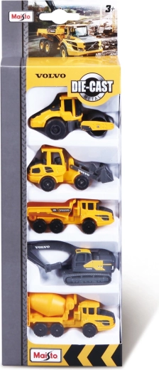 Maisto Fahrzeugset Volvo Baumaschinen 5 Stück
