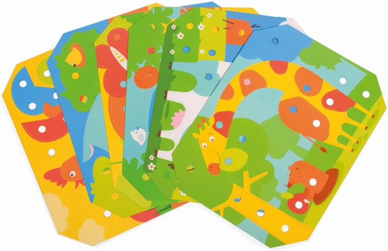 Sticken mit bunten Schnürsenkeln