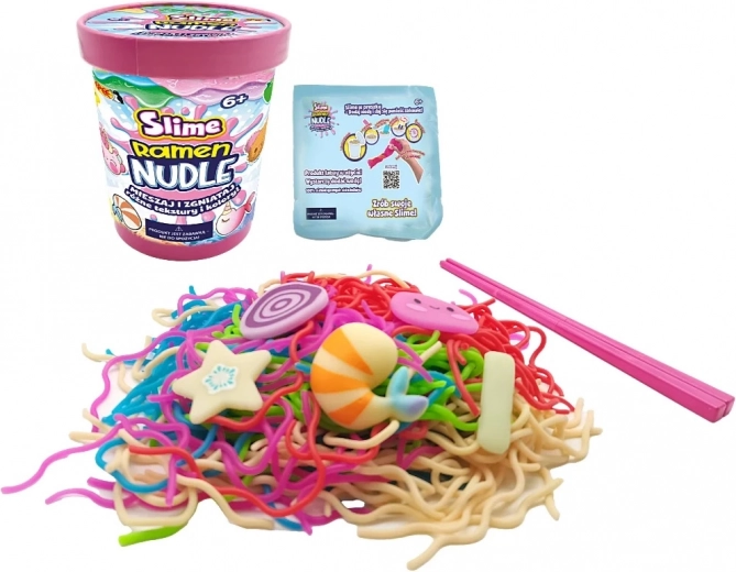 Slime Ramen Nudle – bunter Wirbel kreative Slime-Set