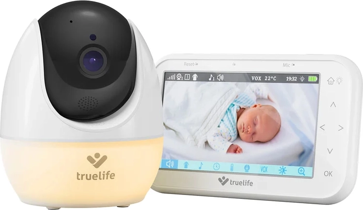 Video-Babyphone TRUELIFE NannyCam R4 Pro mit schwenkbarer Kamera und 4,3" IPS-Display