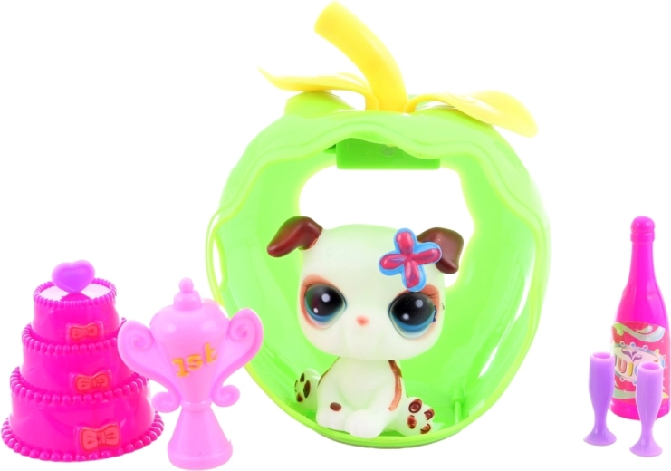 Leuchtendes Häuschen in Apfelform