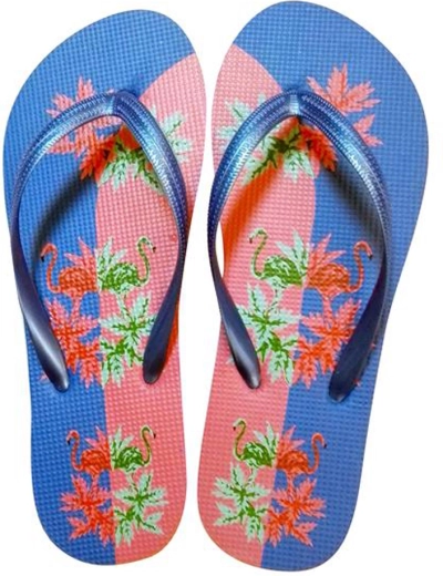 Damen-Zehentrenner TORO mit Flamingo-Motiv Gr. 40