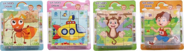 Holz-Bilderwürfel 10x10 cm