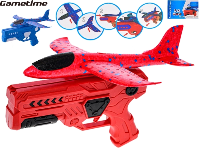 Gametime Pistole mit abschießbarem Schaumflugzeug für Kinder