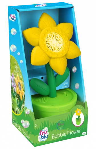 Seifenblasenmaschine Blume Fru Blu + Füllung 2×40 ml