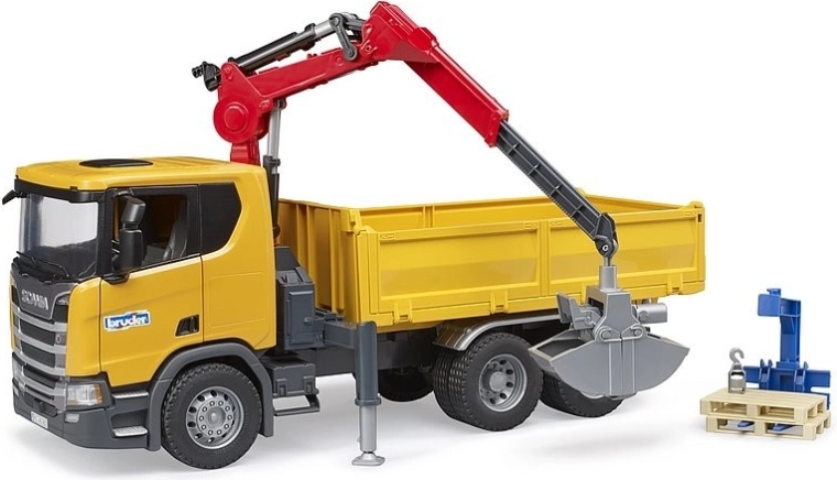 Kippbare Ladefläche und klappbare Seitenwände