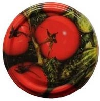 Deckel für Einmachgläser 82 mm mit Tomatenmotiv