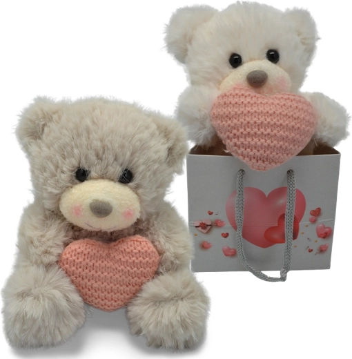 Plüschbär mit Herz PLYŠÁKOV – 2 Farben