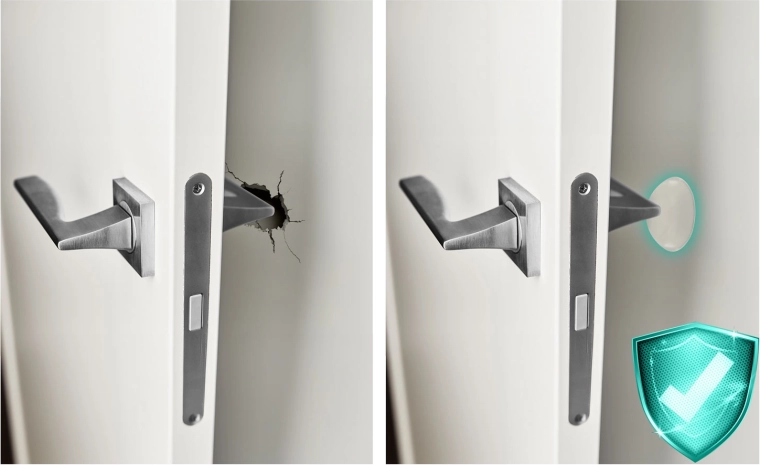 Starke Stoßdämpfung ohne Oberflächen zu beschädigen