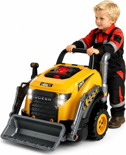 Bau-Bulldozer mit großer Schaufel