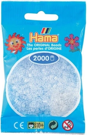 Hama Mini-Bügelperlen transparent 2000 Stk.