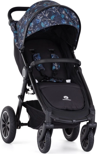 Kinderwagen PETITE&MARS Street+ Air Black Limited mit Luftreifen
