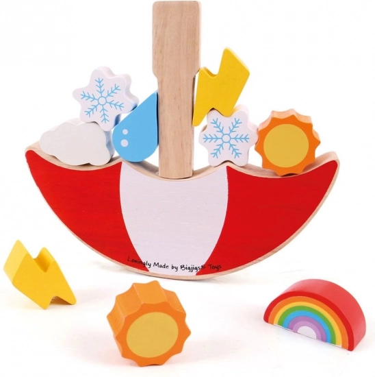 Holz-Balancespiel Wetter BIGJIGS TOYS