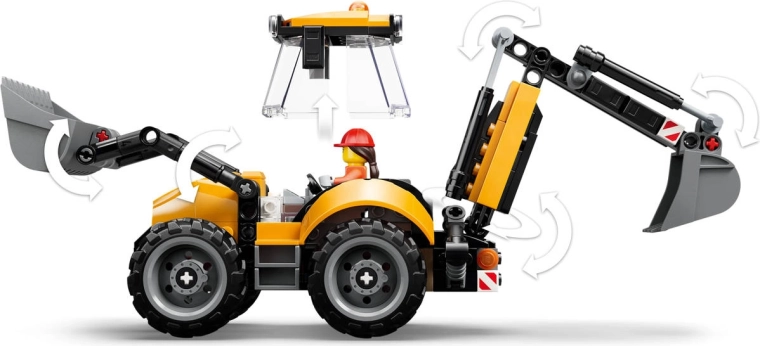 Funktionierende Baumaschine
