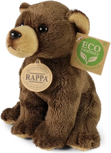 Rappa Plüschbär, braun, sitzend, 15 cm, Eco-Friendly