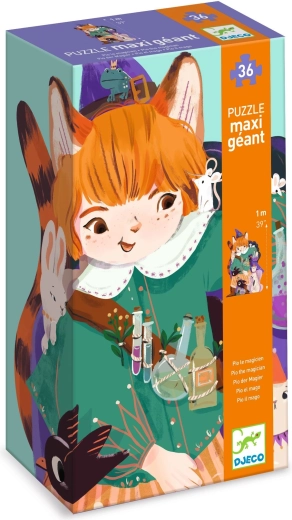 Djeco Gigantisches Puzzle Zauberer Pio, 36 Teile