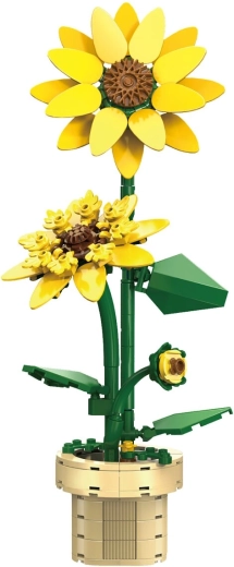 CaDA Sonnenblume aus Bausteinen im Maßstab 1:4