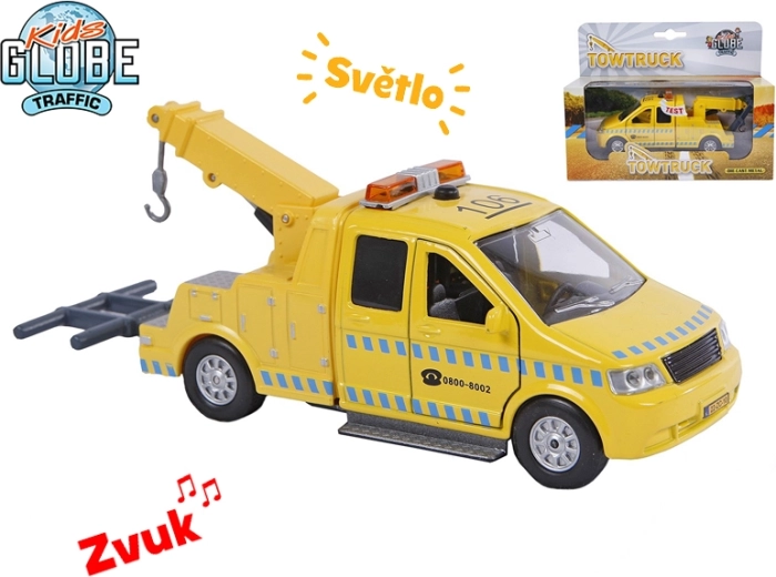 Kids Globe Traffic Abschleppwagen mit Licht und Sound 16 cm
