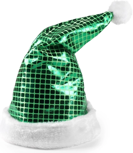 Grüne Weihnachtsmütze 43 cm