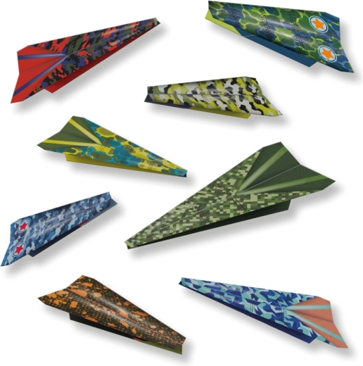 Bunte Designs und Spaß beim Testen der Flugweite