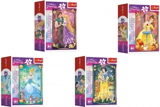 Mini-Puzzle DISNEY PRINCESS 54 Teile – 4 Motive