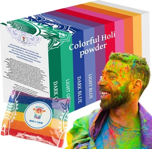 Bunter Holi-Puder – Set 10×100 g